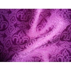 Cotton Silk Brocade 1 Purple Fabric